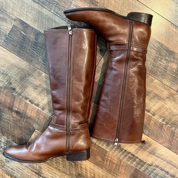 TORY BURCH Aaden Leather Riding Boot - Picture 5 of 12